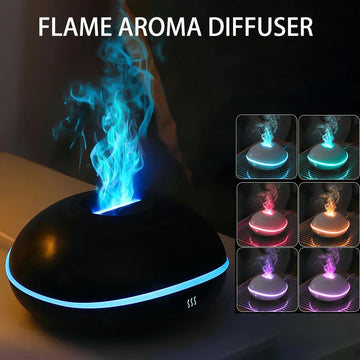 Aroma Diffuser 7 Color LED Flame Lamp