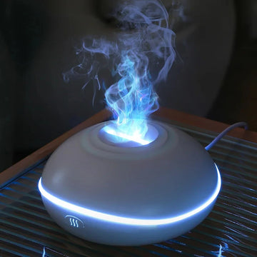 Aroma Diffuser 7 Color LED Flame Lamp