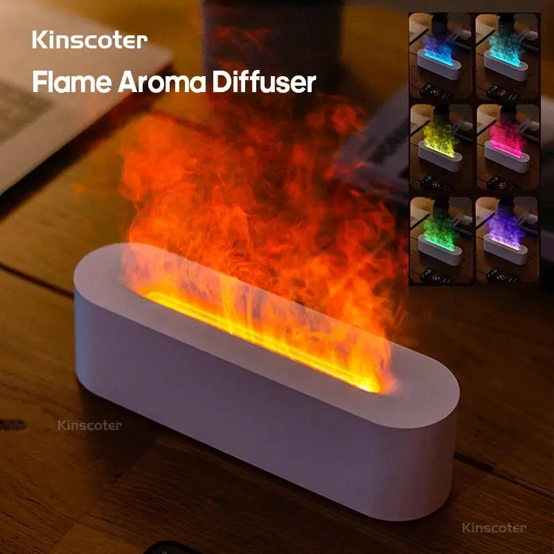 Simulation Flame Aroma Diffuser with 7 Colours