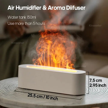 Simulation Flame Aroma Diffuser with 7 Colours